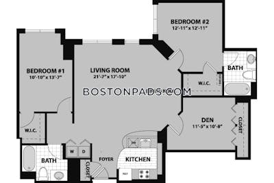 Waltham Apartment for rent 2 Bedrooms 2 Baths - $3,184